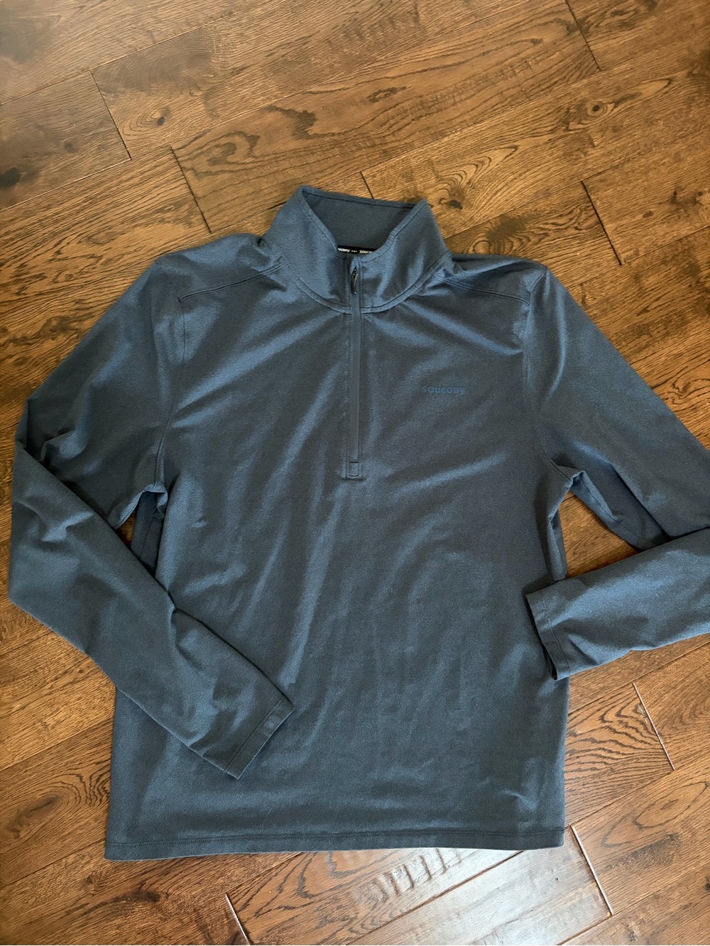 Saucony Men's Performance Quarter-Zip in Slate Blue
